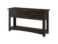 Wooden Console Table With Three Drawers, Espresso Brown