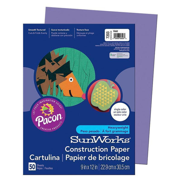 CONSTRUCTION PAPER VIOLET 9X12-Arts & Crafts-JadeMoghul Inc.