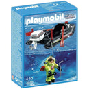 Construction Set Toys Playmobil Deep Sea Diver with Boat [4910] KS