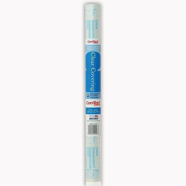 CONTACT ADHESIVE ROLL CLEAR 18X9FT-Supplies-JadeMoghul Inc.