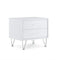 Contemporary 2 Drawers Wood Nightstand By Deoss, White-Nightstands and Bedside Tables-White-PB MDF-JadeMoghul Inc.