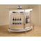 Contemporary Bar Unit with Clear Acrylic Front , White-Wine Racks-White-ACRYLIC-White-JadeMoghul Inc.