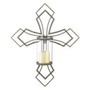 Candle Sconces Contemporary Cross Candle Wall Sconce