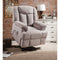 Contemporary Fabric Upholstered Metal Recliner with Power Lift, Gray-Living Room Furniture-Gray-Fabric and Metal-JadeMoghul Inc.