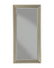 Contemporary Full Length Leaner Mirror With Polystyrene Frame, Brushed Bronze-Mirrors-Bronze-Polystyrene Glass-JadeMoghul Inc.