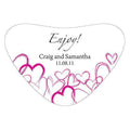 Contemporary Hearts Heart Container Sticker Indigo Blue (Pack of 1)-Wedding Favor Stationery-Aqua Blue-JadeMoghul Inc.