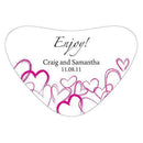 Contemporary Hearts Heart Container Sticker Indigo Blue (Pack of 1)-Wedding Favor Stationery-Chocolate Brown-JadeMoghul Inc.
