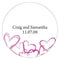 Contemporary Hearts Large Sticker Indigo Blue (Pack of 1)-Wedding Favor Stationery-Chocolate Brown-JadeMoghul Inc.