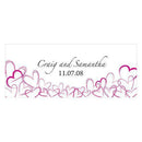 Contemporary Hearts Small Cling Indigo Blue (Pack of 1)-Wedding Signs-Pewter Grey-JadeMoghul Inc.