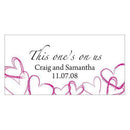 Contemporary Hearts Small Ticket Indigo Blue (Pack of 120)-Reception Stationery-Candy Apple Green-JadeMoghul Inc.