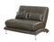 Contemporary Leatherette Love Seat With Pillows, Gray-Living Room Furniture-Gray-Faux Leather and Metal-JadeMoghul Inc.
