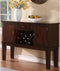 Contemporary Server, Brown-Accent Chests and Cabinets-Brown-Wood-JadeMoghul Inc.