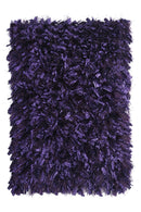 Contemporary Style Polyester Area Rug With cotton Backing, Purple-Rugs-Purple-Cotton & Polyester-JadeMoghul Inc.
