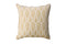 Contemporary Style Set of 2 Throw Pillows With Zigzag Patterns, Gold-Accent Pillows-Gold-Polyester Jacquard-JadeMoghul Inc.