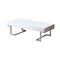 Contemporary Style Sophisticated Coffee Table, White-Coffee Tables-White-Wood-JadeMoghul Inc.