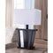 Contemporary Style Sturdy Table Lamp, Dark Brown-Table Lamps-Dark Brown-Wood-JadeMoghul Inc.