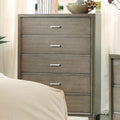Contemporary Style Wooden Chest With Tapered Legs, Gray-Cabinet & Storage Chests-Gray-Solid Wood, Wood Veneer & Others-JadeMoghul Inc.