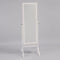Contemporary Style Wooden Cheval Mirror, White-Floor Mirrors-White-Wood & Glass-JadeMoghul Inc.