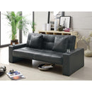 Contemporary Styled Sofa Bed with Casual Furniture Style, Black-Sleeper Sofas-BLACK-SOLIDWOOD-JadeMoghul Inc.