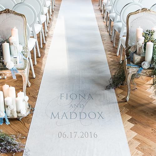 Contemporary Vintage Personalized Aisle Runner White With Hearts Victorian Purple (Pack of 1)-Aisle Runners-Daiquiri Green-JadeMoghul Inc.