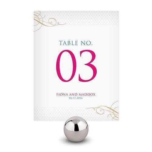 Contemporary Vintage Table Numbers Numbers 1-12 Daiquiri Green (Pack of 12)-Table Planning Accessories-Fuchsia-13-24-JadeMoghul Inc.