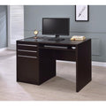 Contemporary Wooden Connect-IT Computer Desk, Brown-Desks and Hutches-Brown-Wood-JadeMoghul Inc.