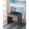 Contemporary Wooden Stool with Leatherette Upholstered Seat, Black and Brown-Accent Stools-Black and Brown-Wood and Faux leather-JadeMoghul Inc.