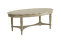 Conventional Coffee Table, Antique White-Coffee Tables-Antique White-MDF Solid Wood Leg-JadeMoghul Inc.