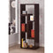 Convertible TV Console and Bookcase Combination, Brown-Book Cases-Brown-Wood-JadeMoghul Inc.