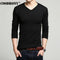 COODRONY Autumn Winter Thick Warm Cashmere Wool Sweater Men Solid Color V-Neck Knitted Pullover Men Slim Fit Pull Homme Top 6645-Black-XL-JadeMoghul Inc.