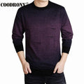 COODRONY Cashmere Sweater Men Brand Clothing Mens Sweaters Print Casual Shirt Autumn Wool Pullover Men O-Neck Pull Homme Top 613-Purple-S-JadeMoghul Inc.