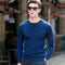 COODRONY Top Quality Knitted Cashmere Sweaters Christmas Merino Wool Sweater Men Classic Casual Pure Color O-Neck Pullover Men-Deep Blue-S-JadeMoghul Inc.
