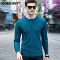 COODRONY Top Quality Knitted Cashmere Sweaters Christmas Merino Wool Sweater Men Classic Casual Pure Color O-Neck Pullover Men-Green Blue-S-JadeMoghul Inc.