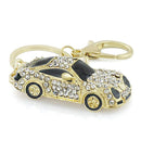 Cool Roadster Sports Car Crystal Handbag Pendant trendy Keyring Keychain For Car Purse Bag Buckle key holder Key Chains K164-Gold-JadeMoghul Inc.