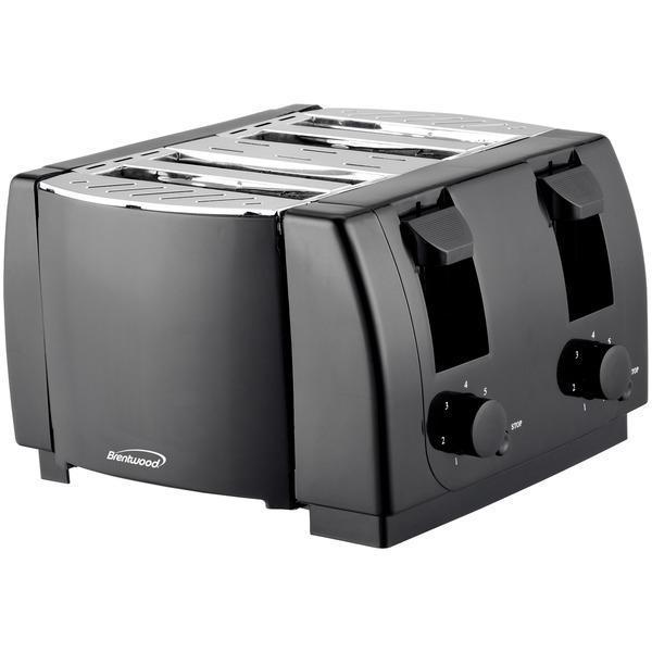 Cool Touch 4-Slice Toaster (Black)-Small Appliances & Accessories-JadeMoghul Inc.