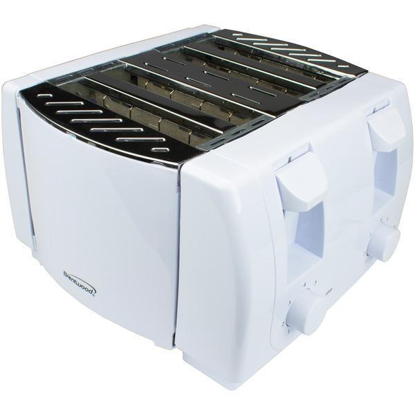 Cool Touch 4-Slice Toaster (White)-Small Appliances & Accessories-JadeMoghul Inc.