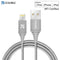 Coolreall MFi Lightning USB Cable For iPhone X 8 7 6S 6 Plus 5S SE 5 Fast Charging For iPhone Charger Cable Mobile Phone Cables-Grey-1m-JadeMoghul Inc.