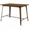 Cooper II Counter Ht. Table, Brown-Bar Stools & Tables-Brown-Metal, Solid Wood, Wood Veneer & Others-JadeMoghul Inc.