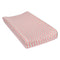 Coral and Gray Chevron Deluxe Flannel Changing Pad Cover-CHEV-JadeMoghul Inc.