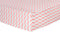 Coral and Gray Chevron Deluxe Flannel Fitted Crib Sheet-CHEV-JadeMoghul Inc.