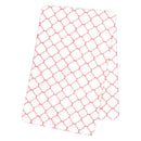 Coral Quatrefoil Flannel Swaddle Blanket-QTRFL-JadeMoghul Inc.