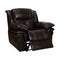 Cordova Transitional Recliner Chair, Dark Brown-Recliner Chairs-Dark Brown-Leatherette-JadeMoghul Inc.