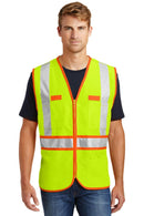 CornerStone- ANSI 107 Class 2 Dual-Color Safety Vest. CSV407-Workwear-Safety Yellow/Safety Orange-4XL-JadeMoghul Inc.