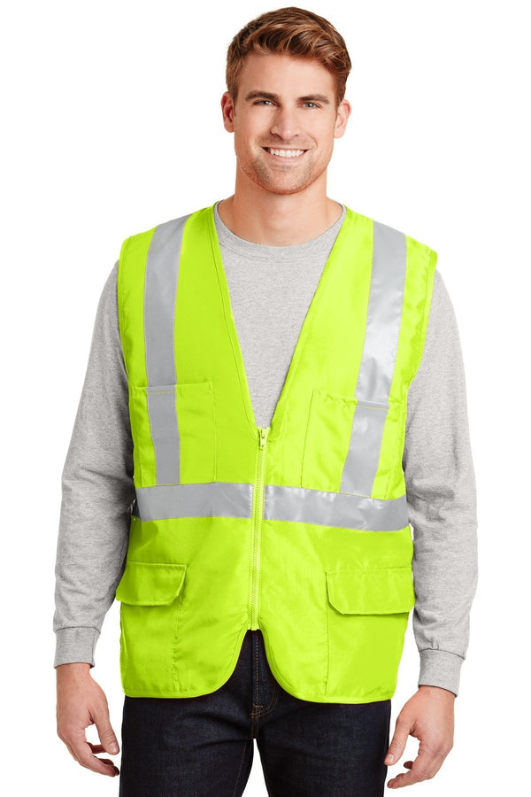 CornerStone - ANSI 107 Class 2 Mesh Back Safety Vest. CSV405-Workwear-Safety Yellow-S-JadeMoghul Inc.