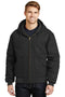 CornerStone- Duck Cloth Hooded Work Jacket. J763H-Outerwear-Black-6XL-JadeMoghul Inc.