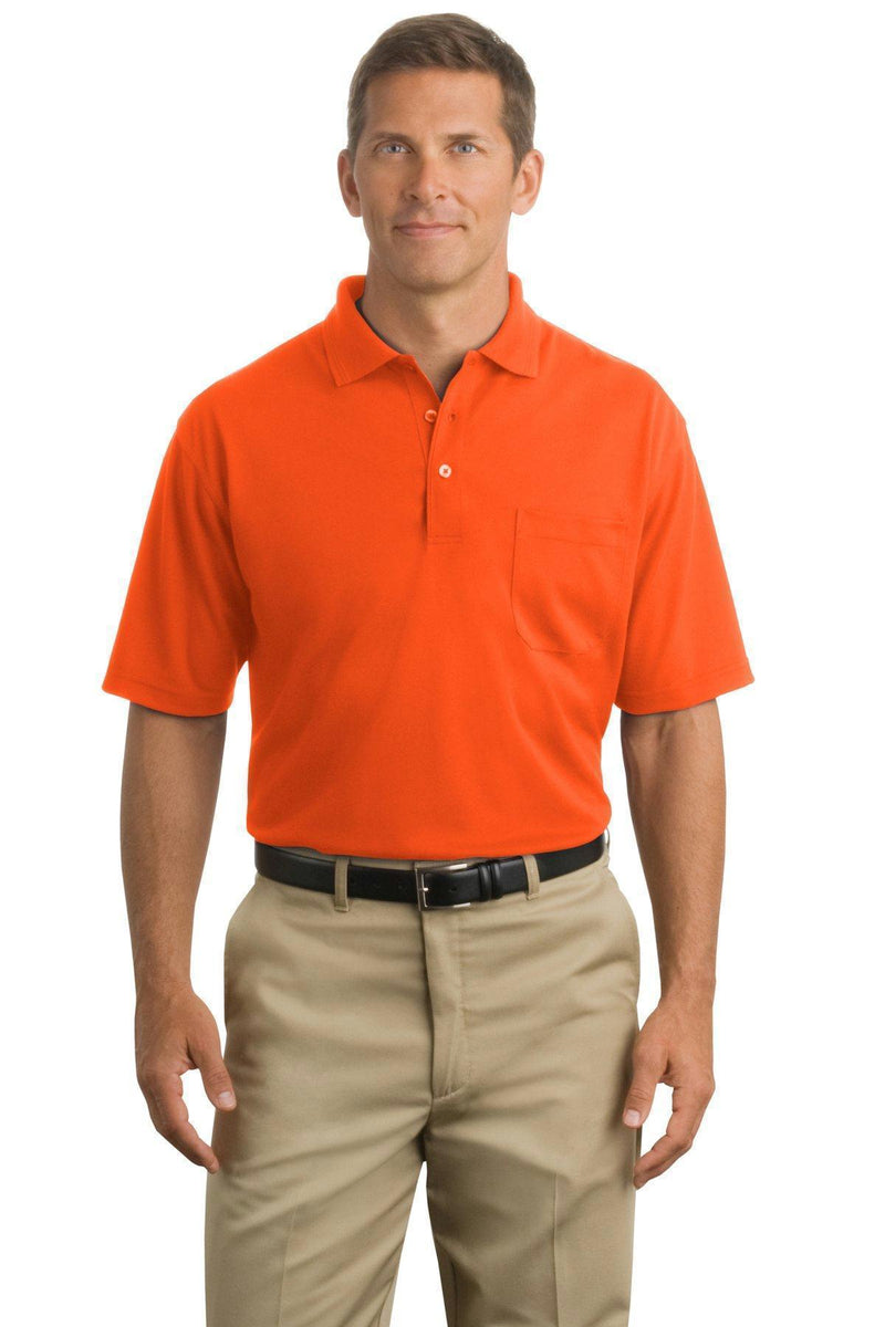 CornerStone - Industrial Pocket Pique Polo. CS402P-Workwear-Safety Orange-6XL-JadeMoghul Inc.