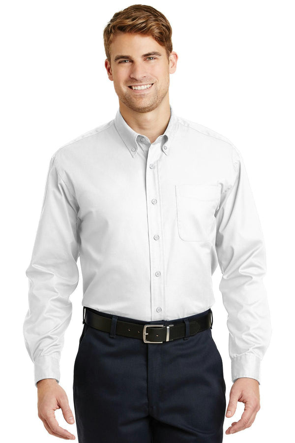 CornerStone- Long Sleeve SuperProTwill Shirt. SP17-Woven Shirts-White-4XL-JadeMoghul Inc.