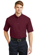 CornerStone- Short Sleeve SuperProTwill Shirt. SP18-Workwear-Burgundy-4XL-JadeMoghul Inc.