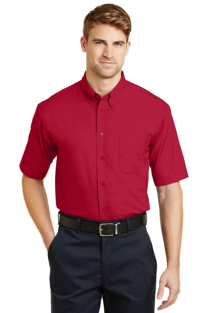CornerStone- Short Sleeve SuperProTwill Shirt. SP18-Workwear-Red-4XL-JadeMoghul Inc.
