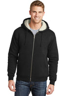 CornerStoneHeavyweight Sherpa-Lined Hooded Fleece Jacket. CS625-Sweatshirts/Fleece-Black-6XL-JadeMoghul Inc.